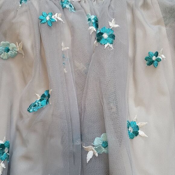 Teal dress with matching tutu - Picture 3 of 3